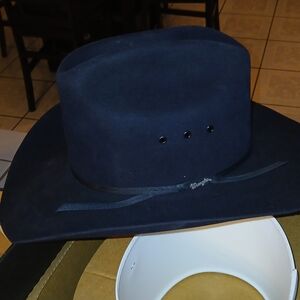 WRANGLER PRO  RODEO BLACK FELT HAT SIZE 7 1/2 COWBOY Hat